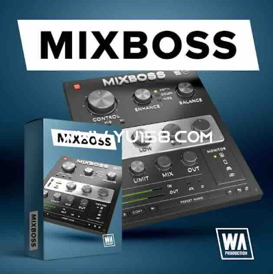顶级混音插件 W.A. Production Mixboss v1.0.0 WiN-YU158-音频制作系统办公资源