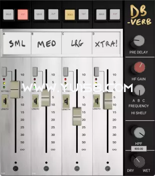 专业混响处理器插件 Metric Halo DBVerb v4.0.71.235 WiN-YU158-音频制作系统办公资源