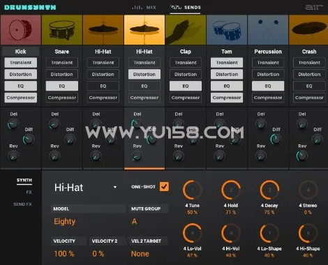 AIR Music Technology DrumSynth 1.2.1.14 WiN-YU158-音频制作系统办公资源