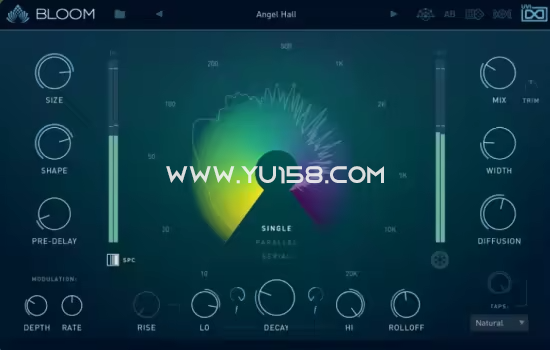 现代混响插件 UVI Bloom 1.0.0 WiN-YU158-音频制作系统办公资源