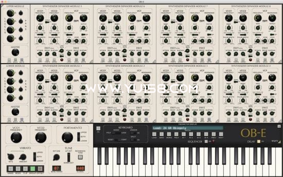 GForce Software Oberheim OB-E v2.6.0 macOS-YU158-音频制作系统办公资源