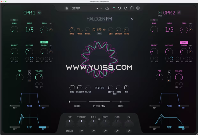 GForce Software Halogen FM v1.0.0 MacOS-YU158-音频制作系统办公资源