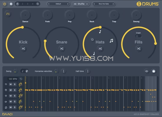 DAACI Natural Drums 1.1.2 WiN-YU158-音频制作系统办公资源