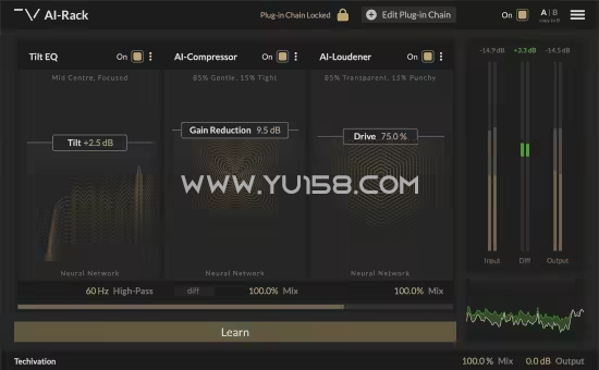 Techivation AI-Rack v1.0.0 WiN-YU158-音频制作系统办公资源
