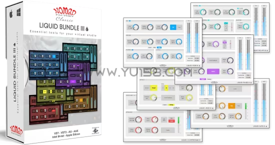 Nomad Factory Liquid Bundle III v3.0.0 WiN-YU158-音频制作系统办公资源