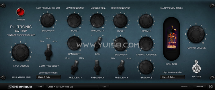 模拟真空管均衡器 G-Sonique Pultronic EQ110P x64 WiN-YU158-音频制作系统办公资源