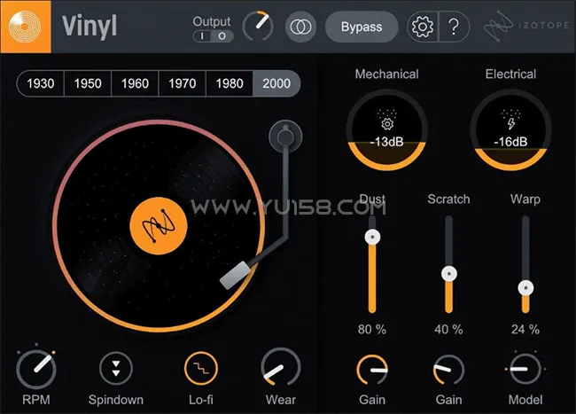 iZotope Vinyl 1.13.0.605 WiN-YU158-音频制作系统办公资源