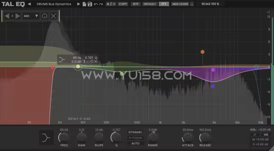 Togu Audio Line TAL-EQ v1.1.5 U2B MacOS-YU158-音频制作系统办公资源