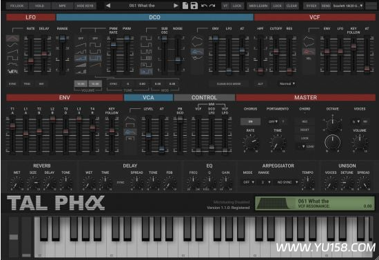 Togu Audio Line TAL-Pha v1.3.1 MacOS-YU158-音频制作系统办公资源