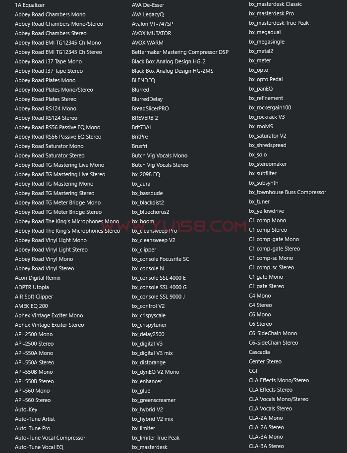图片[4]-独家制作 最新调试混音插件包64位VST3 一键安装500个效果器合集10G WiN 支持定制-YU158-音频制作系统办公资源