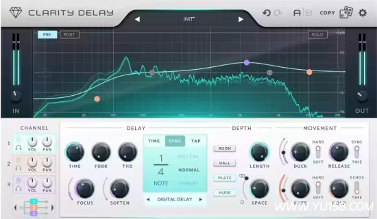 Raytown Productions Clarity Delay 1.0.0 WiN-YU198-音频制作办公资源分享