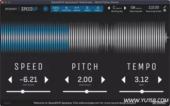 SottovoceDSP SpeedShift Speedup v2.0.1 WiN-YU158-音频制作系统办公资源