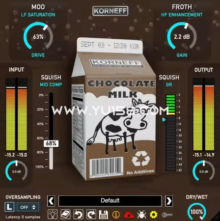 磁带模拟插件 Korneff Audio Chocolate Milk 1.0.1 WiN-YU158-音频制作系统办公资源