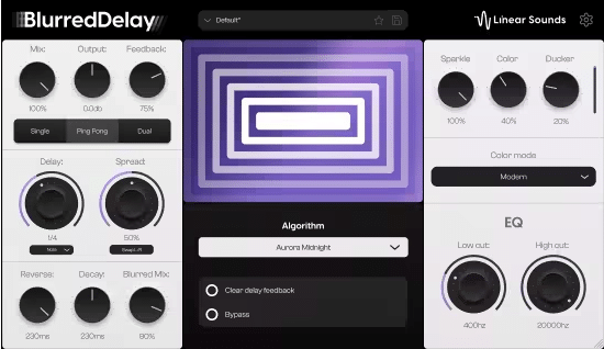 Linear Sounds BlurredDelay v1.1.3 MacOS-YU158-音频制作系统办公资源