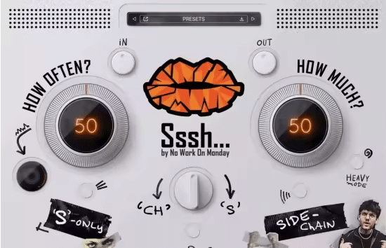 人声去齿音效果器 No Work On Monday Sssh v1.1.7 macOS