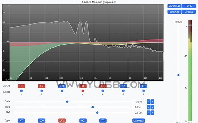母带均衡器插件 Sonoris Mastering Equalizer v1.2.1.0