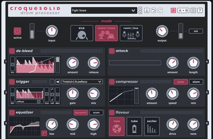 原声鼓混音工具 TOURAGE DSP Croquesolid v1.1.1 Incl Patched and Keygen-R2R WiN-YU158-音频制作系统办公资源