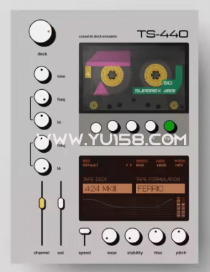 磁带机模拟器插件 Superlunar TS-440 v1.1.0 Incl Keygen WiN/MOSX-YU158-音频制作系统办公资源