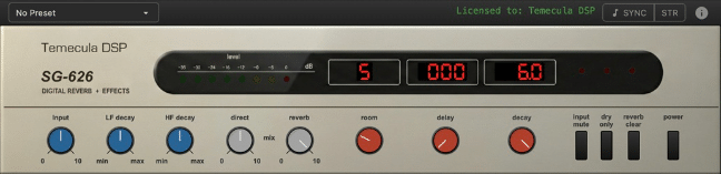 更清晰的混响 Temecula DSP SG-626 v1.2.1 Incl Patched and Keygen-R2R WiN-YU158-音频制作系统办公资源