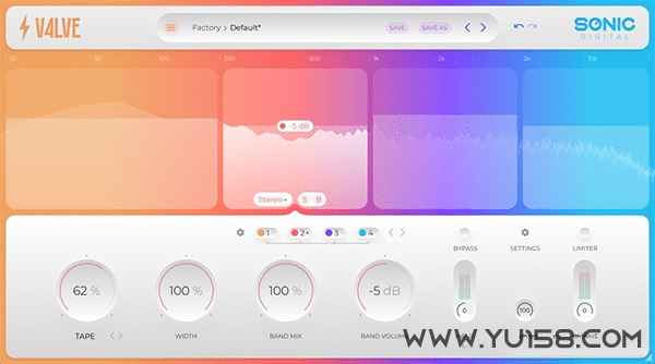 多频段饱和与失真插件 Sonic Academy V4lve v1.0.0