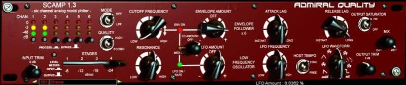 共振低通滤波插件 Admiral Quality SCAMP v1.3.2 Incl Patched and Keygen-R2R WiN-YU158-音频制作系统办公资源