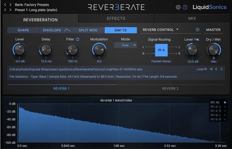 调制真立体声卷积混响插件 LiquidSonics Reverberate v3.1.2 Library v3.1.0-R2R WiN-YU158-音频制作系统办公资源