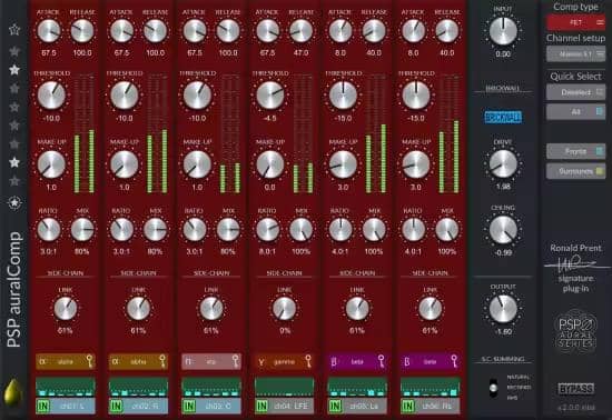 多通道压缩限制器 PSP auralComp v2.0.0 U2B MacOS-YU158-音频制作系统办公资源