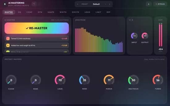 Busy Works Beats AI Mastering 8 v8.0.0 MacOS-YU158-音频制作系统办公资源