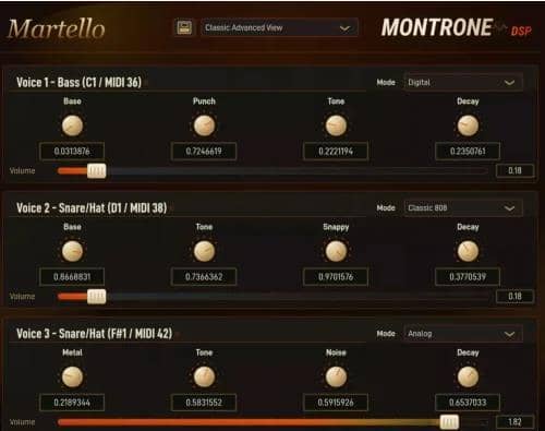 MontroneDSP Martello Drum Synthesizer v1.0.1 WiN x64 VST3-YU158-音频制作系统办公资源