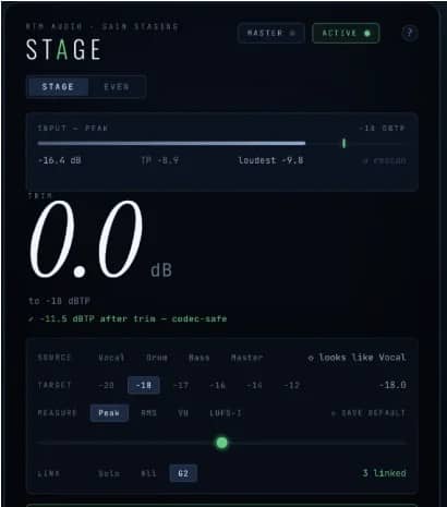 RTM Audio Stage v2.0.8 U2B MacOS-YU158-音频制作系统办公资源