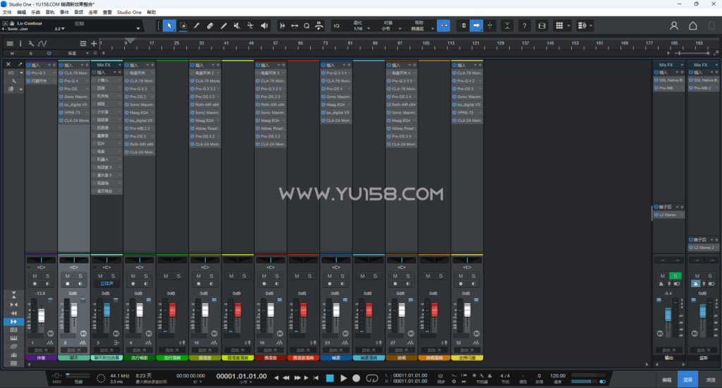 图片[1]-Studio one6/7/8精调新效果整合预设 多种音效搞怪模式 声卡调试好预设模板 带插件全套文件-YU158-音频制作系统办公资源