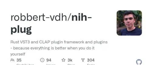 Robbert van der Helm NIH-plug Plugins Bundle v2026.05.10 VST3 CLAP WiN/MAC/LiNUX-YU158-音频制作系统办公资源