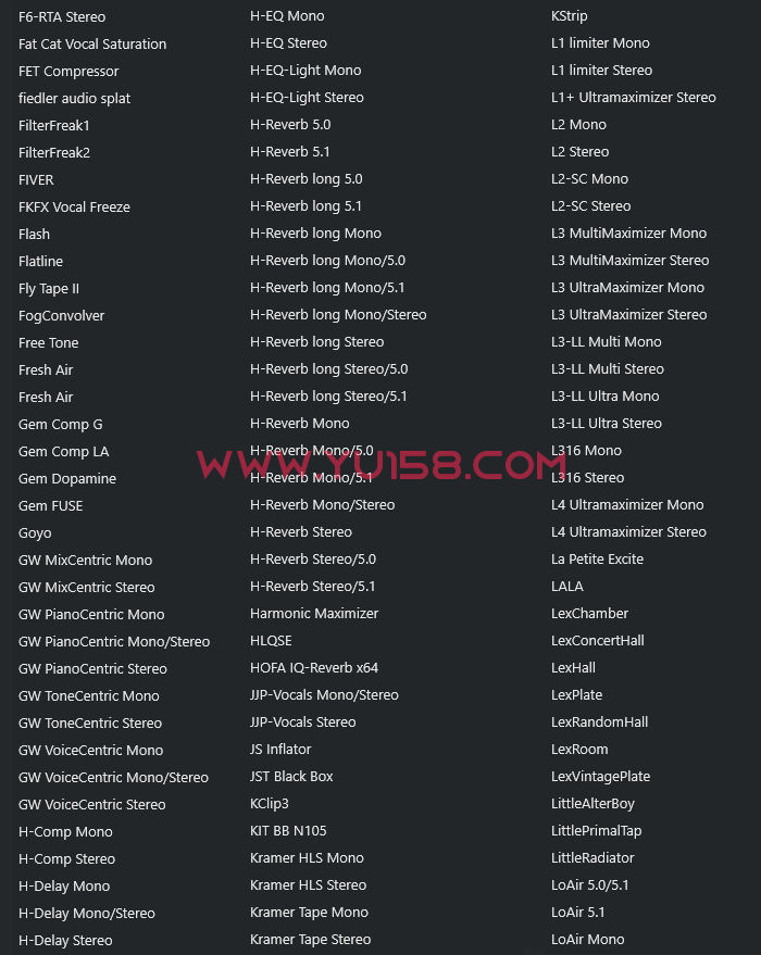 图片[4]-独家制作 精选调试混音64位VST3插件包 可选路径一键安装600个效果器合集v4.0 WiN 支持定制-YU158-音频制作系统办公资源