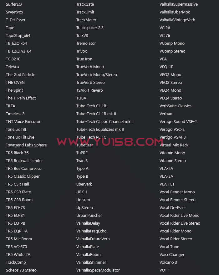 图片[8]-独家制作 精选调试混音64位VST3插件包 可选路径一键安装600个效果器合集v4.0 WiN 支持定制-YU158-音频制作系统办公资源