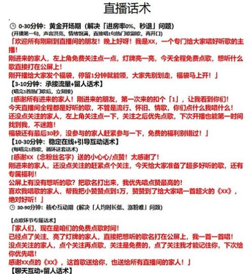 直播话术 PK话术 万能话题库-YU158-音频制作系统办公资源