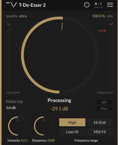 消齿音插件 Techivation T-DeEsser Pro 1.1.8 WiN-YU158-音频制作系统办公资源